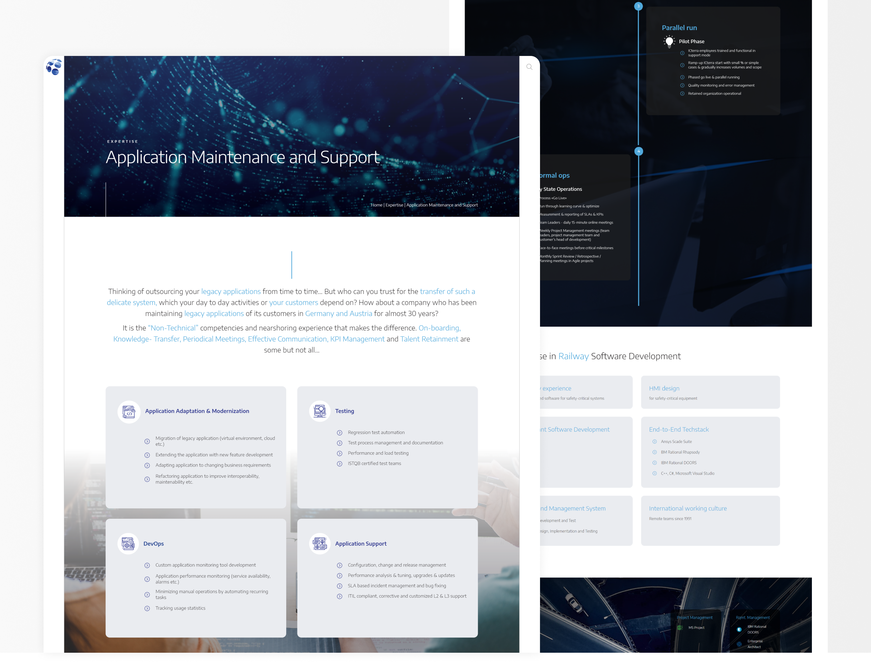 ICterra | Software Engineering Web Site Experience electric energy illustriation industries isometric solutions ui web design web site