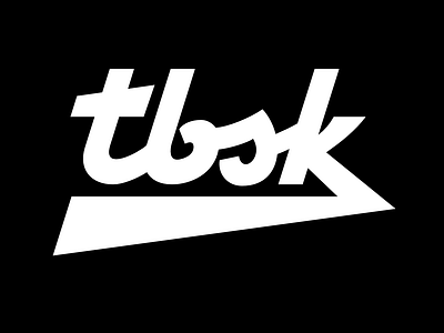 TBSK logotype apparel artist branding clothing custom design filip komorowski lettering logo logotipo logotyp minimal script streetwear typografia typography typogrpahy urban vector