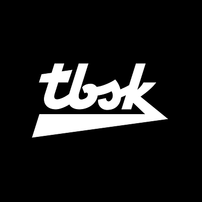 TBSK logotype apparel artist branding clothing custom design filip komorowski lettering logo logotipo logotyp minimal script streetwear typografia typography typogrpahy urban vector