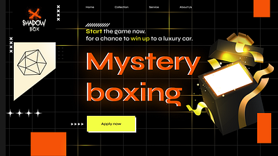 Mystery Box UI DESIGN box branding design graphic design illustration logo mystery mystery box shadow ui vector