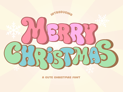 Merry Christmas Font branding fonts christmas christmas font decorative fonts display font groovy font holidays font kawaii fonts merry christmas merry christmas font pattern font retro font stylish font vintage font winter font xmas font