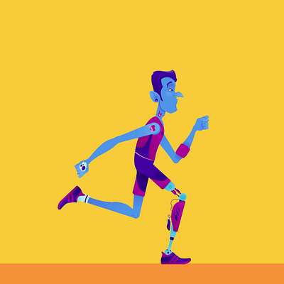Walking Cycle after effects animation character design cycle illustration illustrator motion graphics procreate running walking cycle