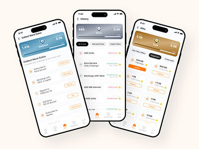 loyalty Program- My Orange App animation ui