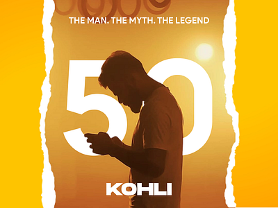 KOHLI : 50 Centuries celebrity cricket cricket team indian cricket kohli poster virat virat kohli