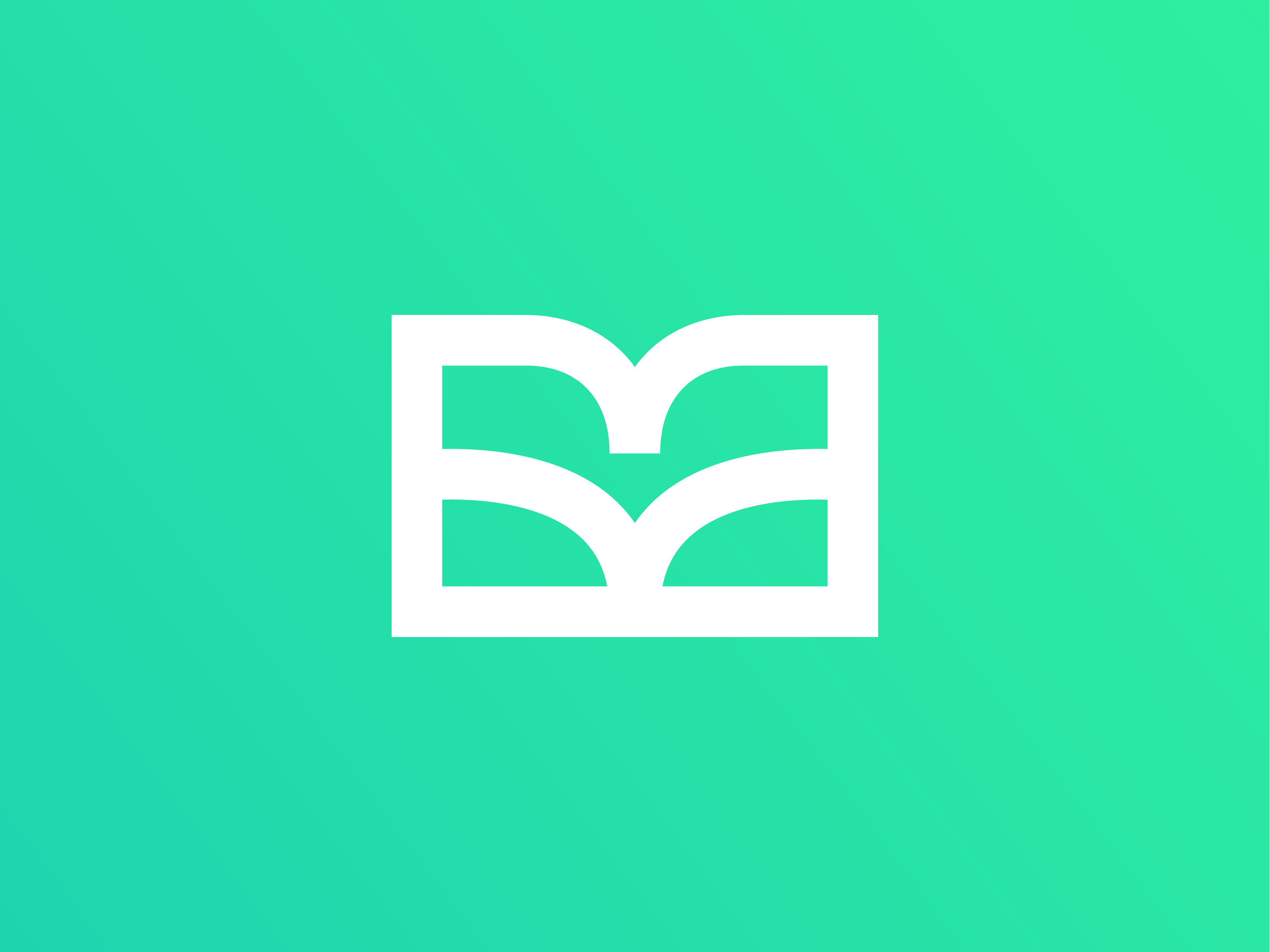 Book - Logo Design Concept book brand brand design brand identity brand system branding design gradient logo graphic design green illustration logo logo concept logo design minimalist modern nature simple technology vector