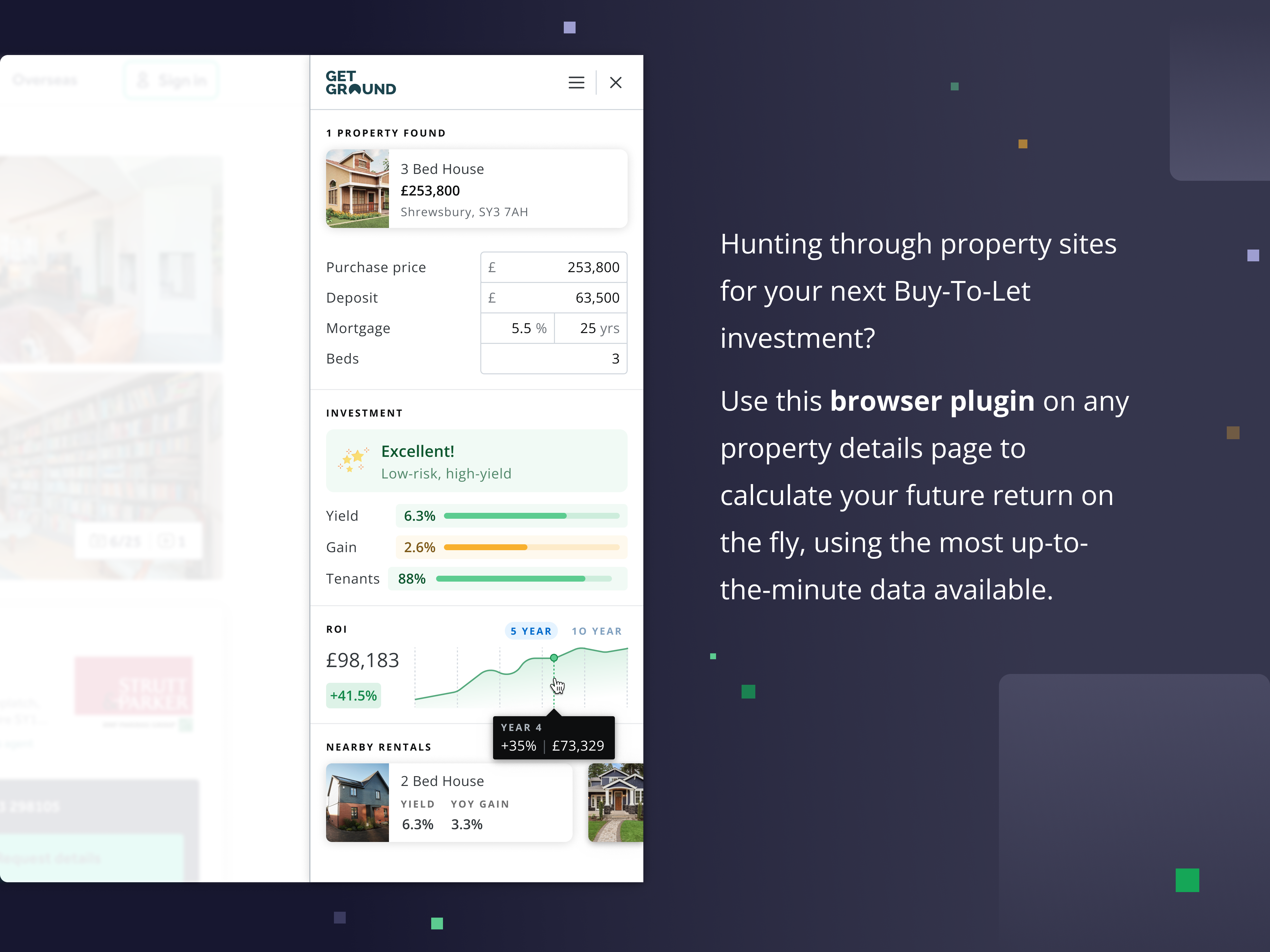 Investment Calculator Plugin buy to let dailyui design flat graphic design plugin proptech ui ux