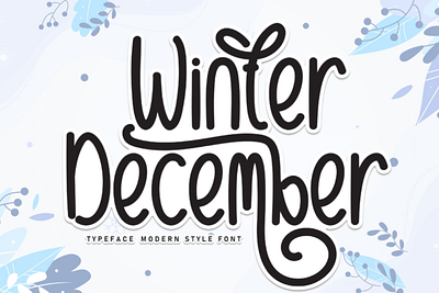Winter December Font calligraphy font christmas december invitation font romantic font script font season seasonal winter winter december font
