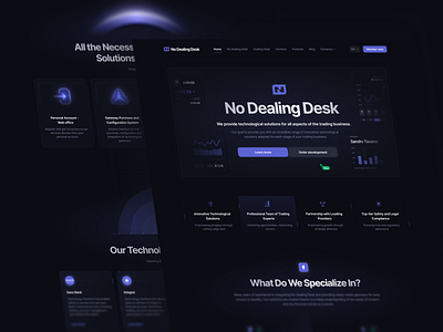 🪄 NEW DIGITAL PRODUCT - HOME PAGE - Site landing ndd trading ui ux