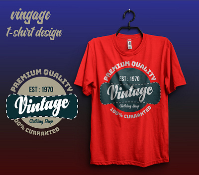 Vintage T-Shirt Design vintage style