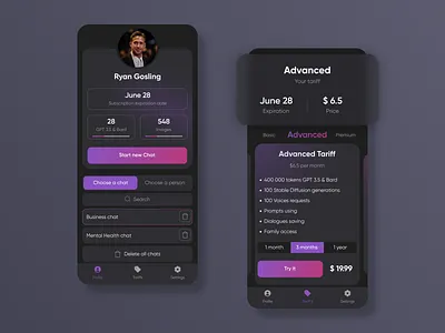 GPT Chat Web App Telegram ai app app design design gpt gpt chat ios mobile app telegram ui ux web app webapp веб апп вебапп телеграм