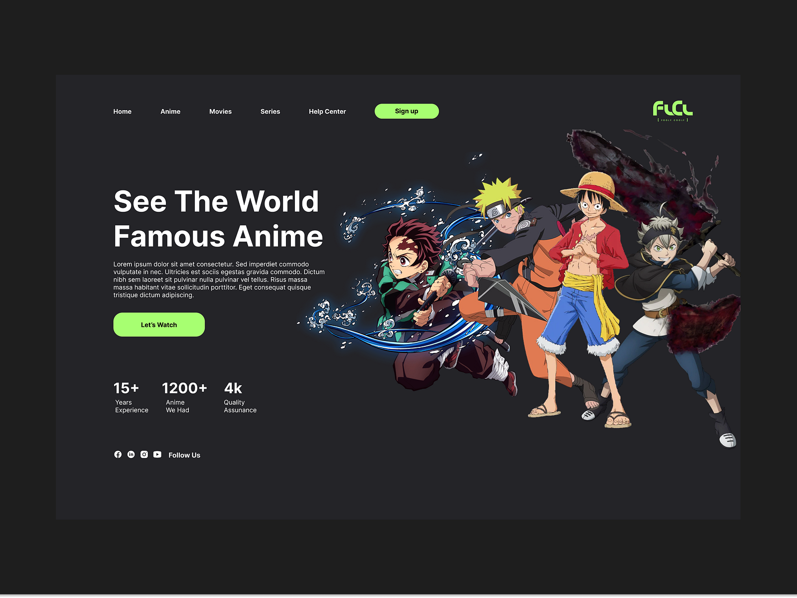 Anime Website by Golam Rabbani on Dribbble