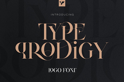 Type Prodigy - serif logo font alternate glyphs canva creative design assets elegant font fonts global graphic design headline logo logo font luxury professional font serif font wedding