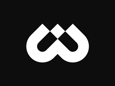W + pixel abstract bit brand identity branding data design digital icon identity letter logo mark minimal modern pixel symbol technology w w logo w mark