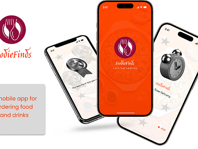 FOODIEFIND food ordering App app branding drink ordering app fastfood fastfood app food food delivery food order food ordering app graphic design logo mobile ui ui