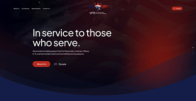 VFR Website Design patriotic ui ux web design