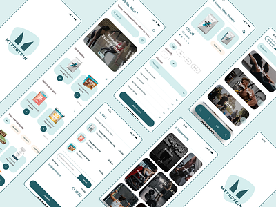 MY PROTEIN - mobile app redesign redesign ui ux web