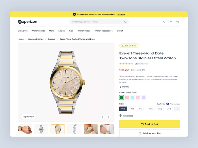 Watch Store Landing Page by Nurul Amin on Dribbble