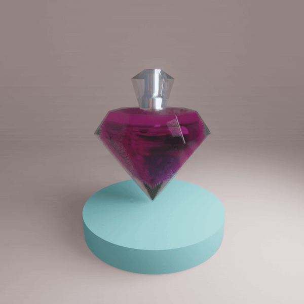 Simple 3D Perfume Spin Animation 3d animation