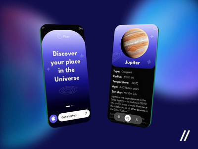 Discover your place in the Universe 3d animation motion graphics ui
