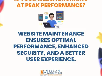 Website Maintenance - Elegant Marketing in Surrey: branding digital marketing services google ads graphic design logo search engine optimazation secure web hosting social media marketing website design development website maintenance