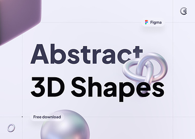Clavius Design System: Abstract 3D Shapes 3d 3d geometry 3d icons 3d modeling 3d shapes abstract abstract shapes blender design system figma free assets freebie iconset illustration modern