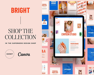 Showit Website Template Bright bright website template coach website photographer website photography website portfolio website showit showit template showit web template showit website template website template colorful