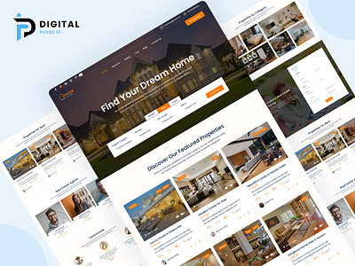 Estateecho Real Estate Template. animation branding graphic design realtor ui ux