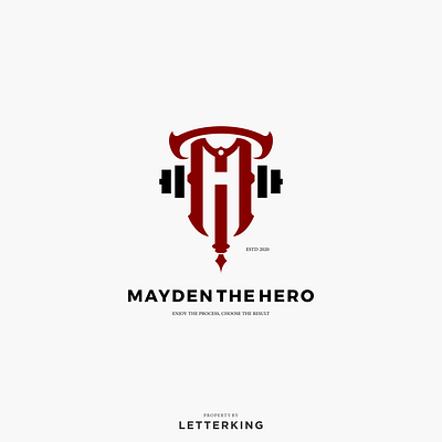 MTH Gym Logo with Monogram Logo animation branding design graphic design illustration logo ty typography ui ux vector