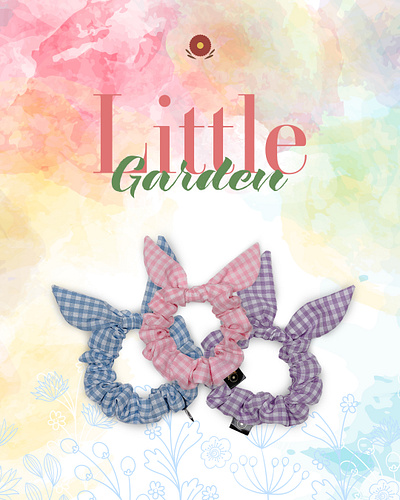 Hunny Threads Little Garden Poster ad advertisement graphic design marketing photography product photogeaphy small business typography