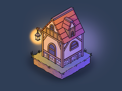 2D House Block Illustration 2d design game design graphic design illustration