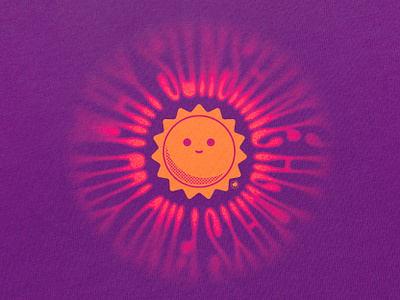 sunshine design good vibes graphic design groovy happy positive retro smile sunshine tiny buffalo vintage