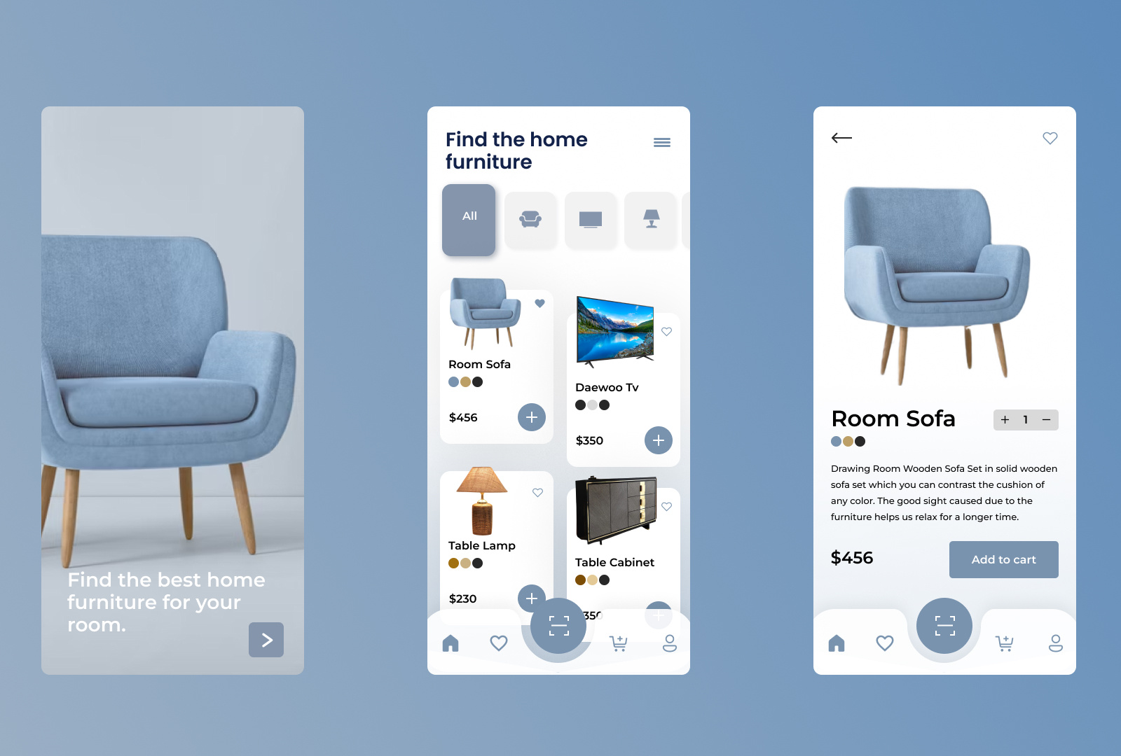 Furniture Design App by Janet Ohunene Onipe on Dribbble