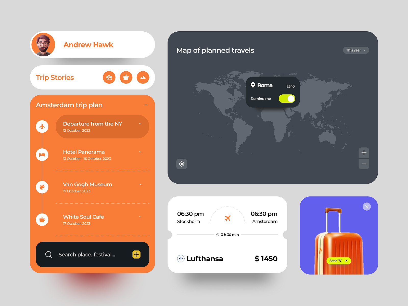 Airplane UI/UX by Mochammad S. Arif on Dribbble