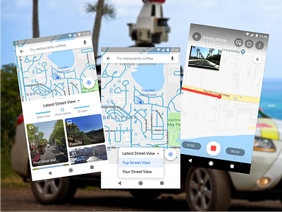 Google: Street View Android App interaction design ui design ux design ux research