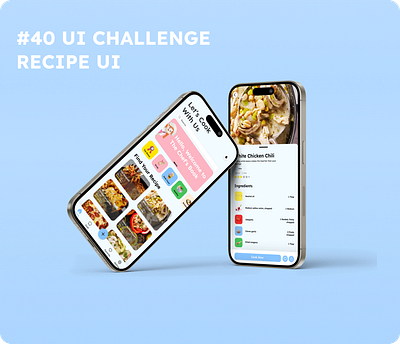 #40 UI CHALLENGE RECIPE UI animation branding challenge dailyui design graphic design illustration logo ui ui recipe uiux