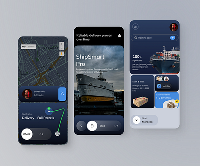 ShipSmart Pro - UI/UX Mobile Shipping App appdesign design designer figma interface mobileapp problemsolving productdesign shippingsolutions ui uidesign uidesigner uiux uiuxdesign ux uxdesign uxdesigner