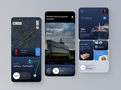 ShipSmart Pro - UI/UX Mobile Shipping App appdesign design designer figma interface mobileapp problemsolving productdesign shippingsolutions ui uidesign uidesigner uiux uiuxdesign ux uxdesign uxdesigner