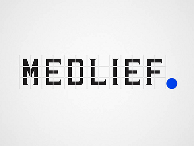 Medlief Logo Animation blue brand design branding custom typography logo logo design medical minimal product design ui ux