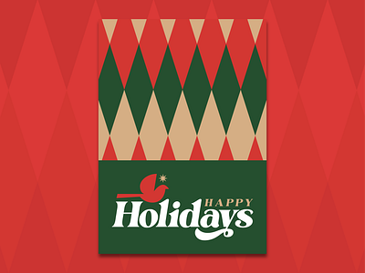Holiday Card christmas graphic design happy holidays icon illustration logo minimal pattern typography vector