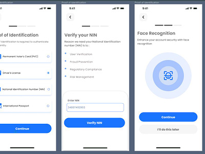 Verification face verification mobile app mobile design proof of identification ui ui design uiux design verification