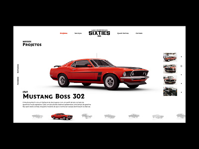 Sixties Co. - Website car car design car restoration classic car clean ui creative ui figma site design ui ui design uiux user interface ux design webdesign website
