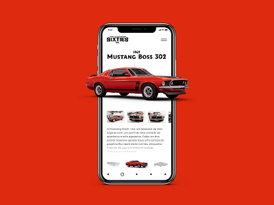 Sixties Co. - Mobile website car car design classic car figma mobile ui mobile website muscle car site design ui ui design uiux ux webdesign website