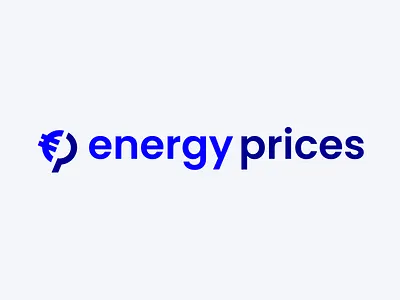 European energy prices logo design blue bold branding clean energy european logo logo design prices pricing strong