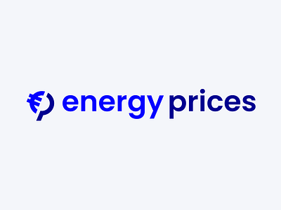 European energy prices logo design blue bold branding clean energy european logo logo design prices pricing strong