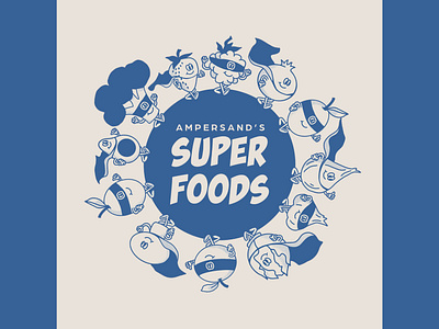 Super Foods Ad Campaign branding design graphic design illustration logo typography vector
