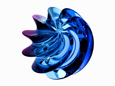 Colored Glass Material 3d animation