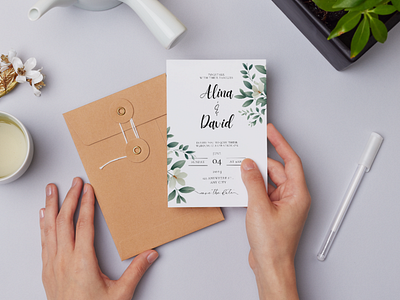 WEDDING INVITATION TEMPLATE canva editable flower invitation template wedding