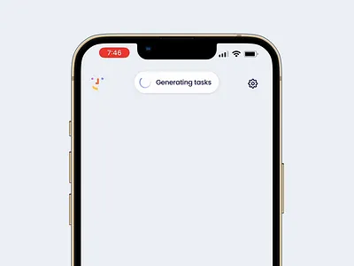 Voice to Task generation ai app ui ux