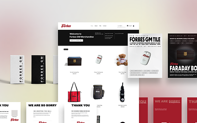Digital, Print & Package Design - Forbes Motors GM graphic design package design print design ui web design web development