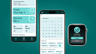 Healthcare Assistant - PocketDoc app mobile product design tracker ui ux